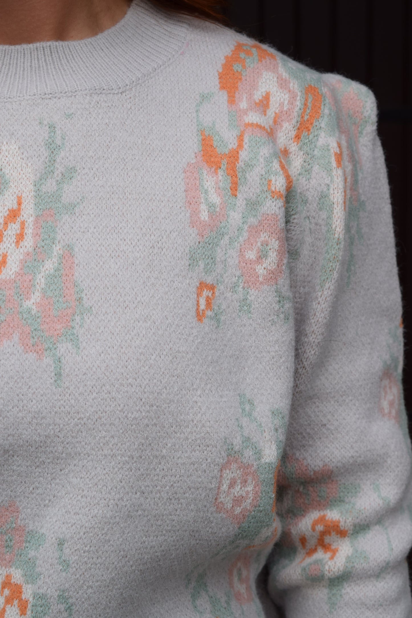 Vintage Floral Sweater