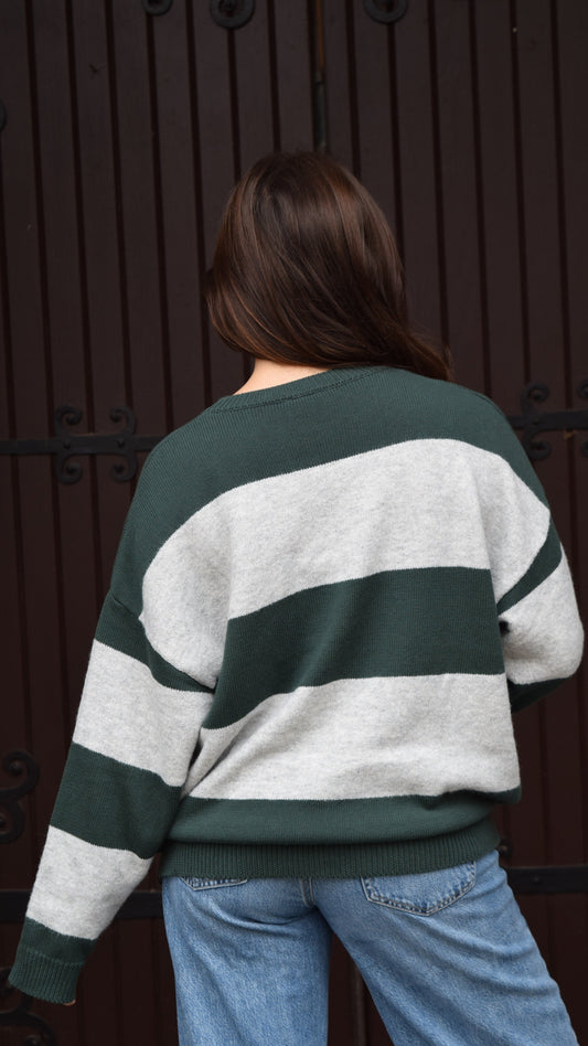 Wide Stripe Sweater