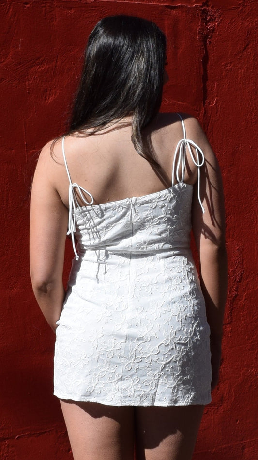 Textured Floral Shift Dress