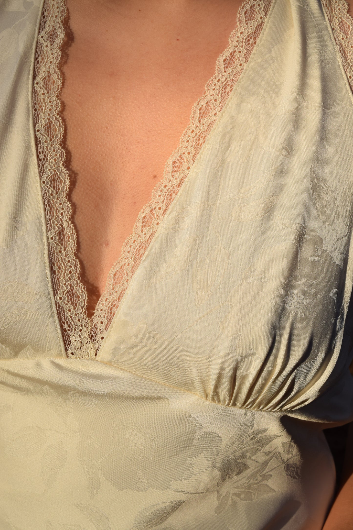 Satin Jacquard Halter Top