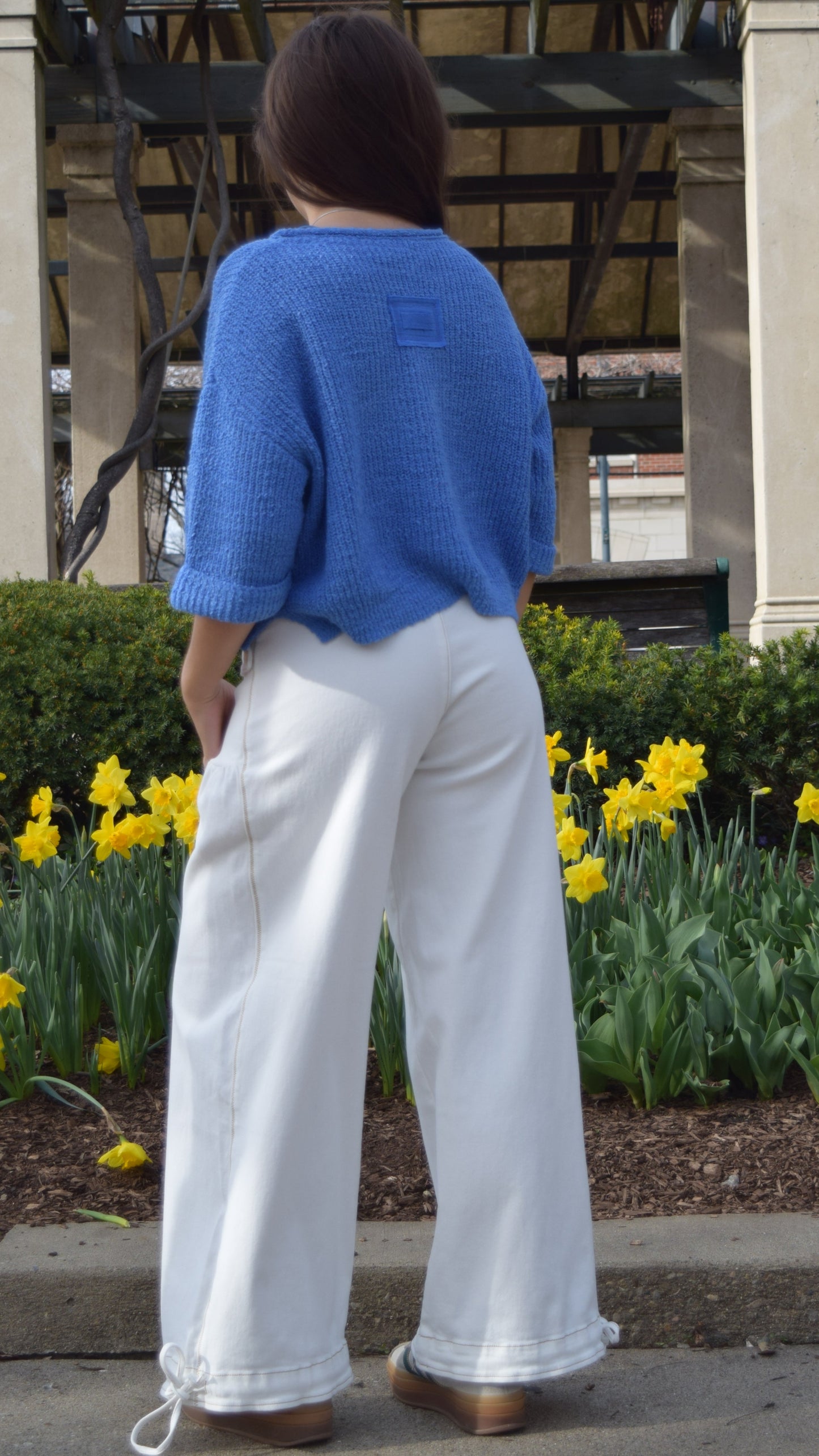 Wide Leg Gather Denim