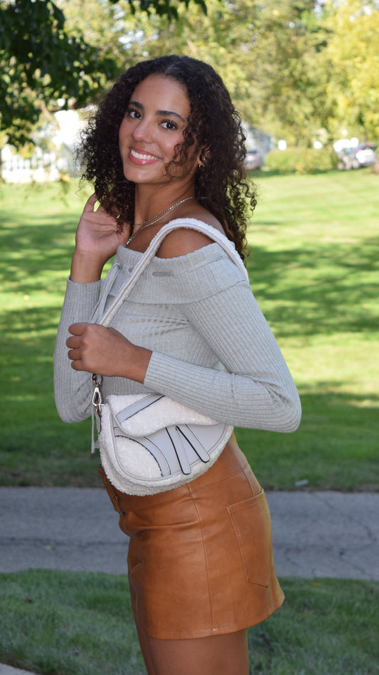 Faux Leather Belted Mini