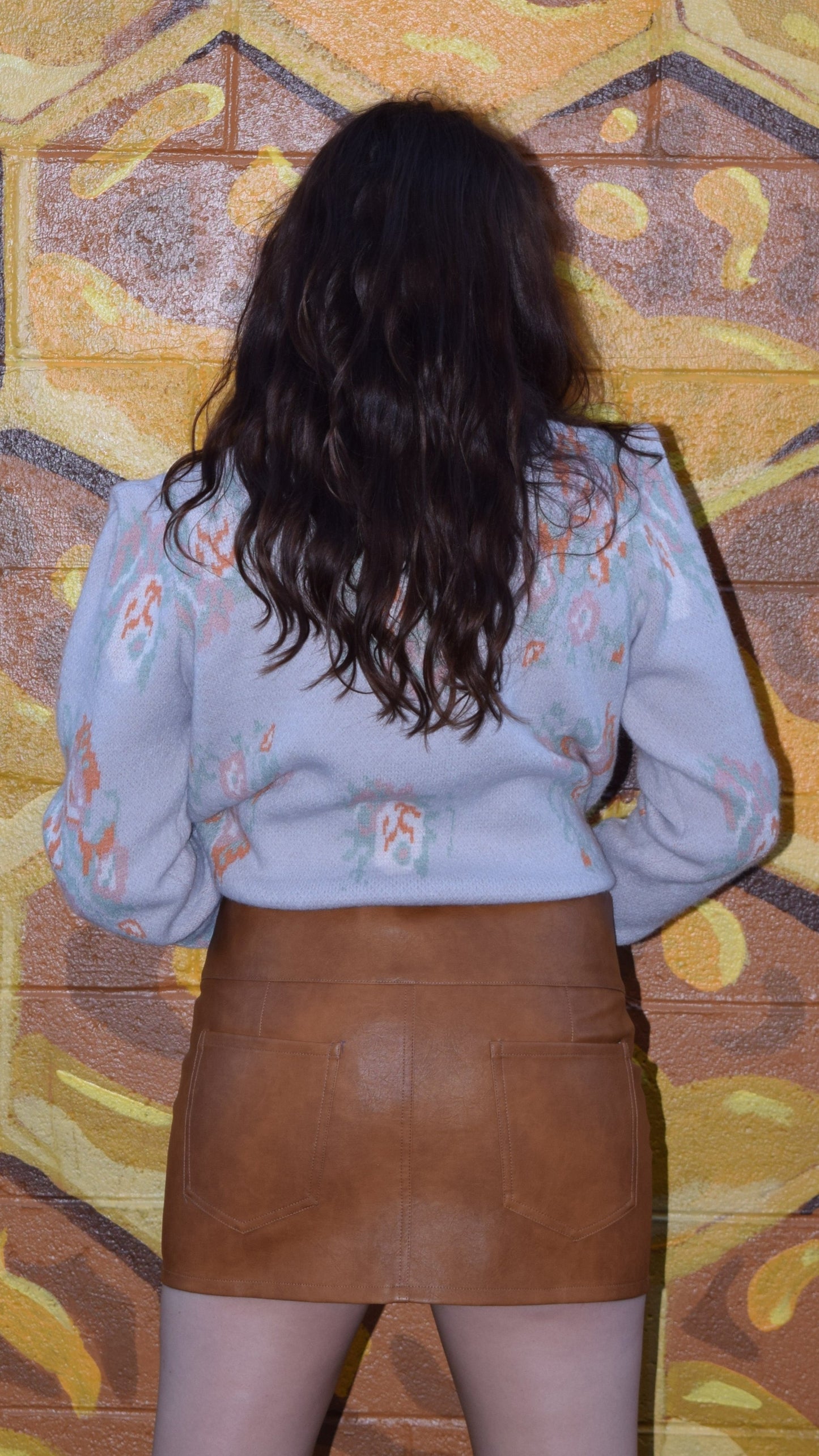 Faux Leather Belted Mini