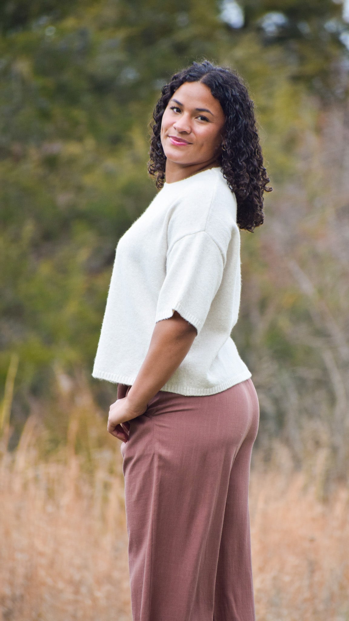 Short sleeve super soft knit top