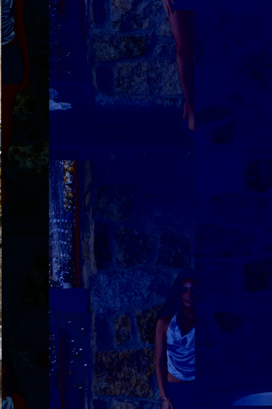 SHIMMER HIGH NECK DRESS CHOCOLATE