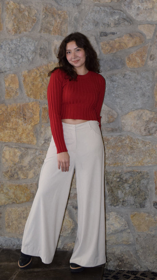 Wide Leg Corduroy Pant