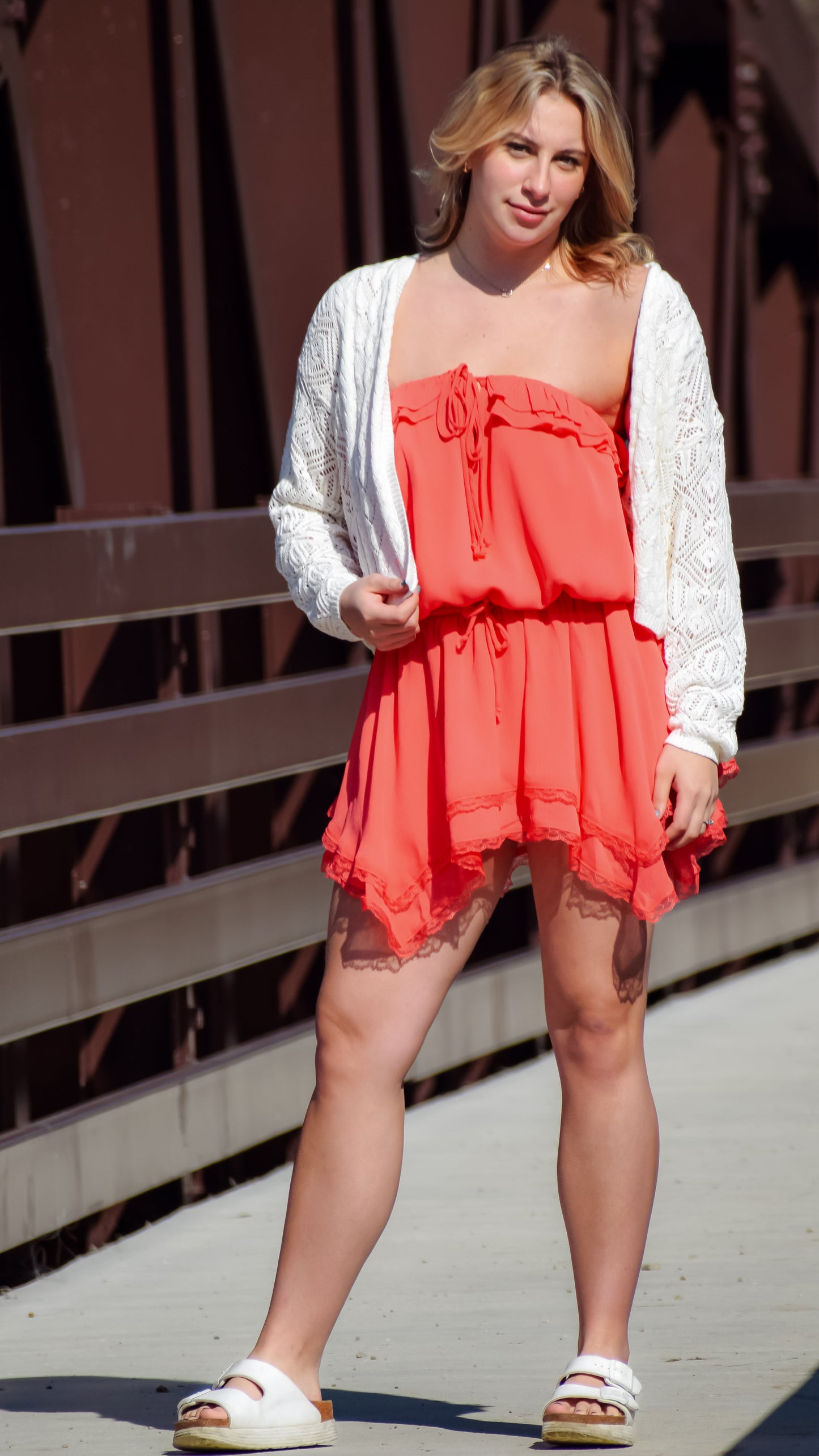 Cable V Lightweight Cardi Ivory