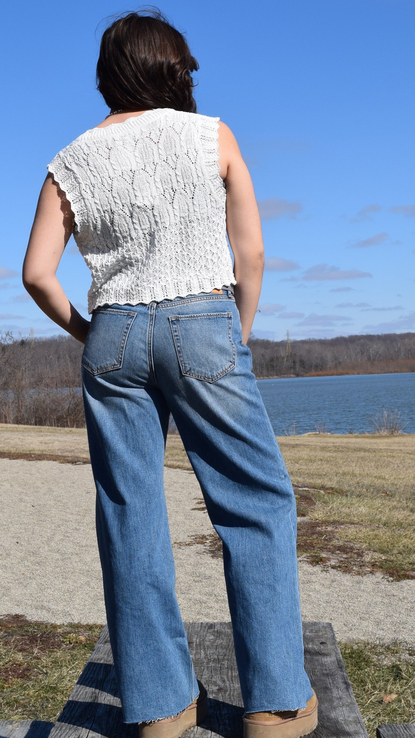 Crochet Knit Vest