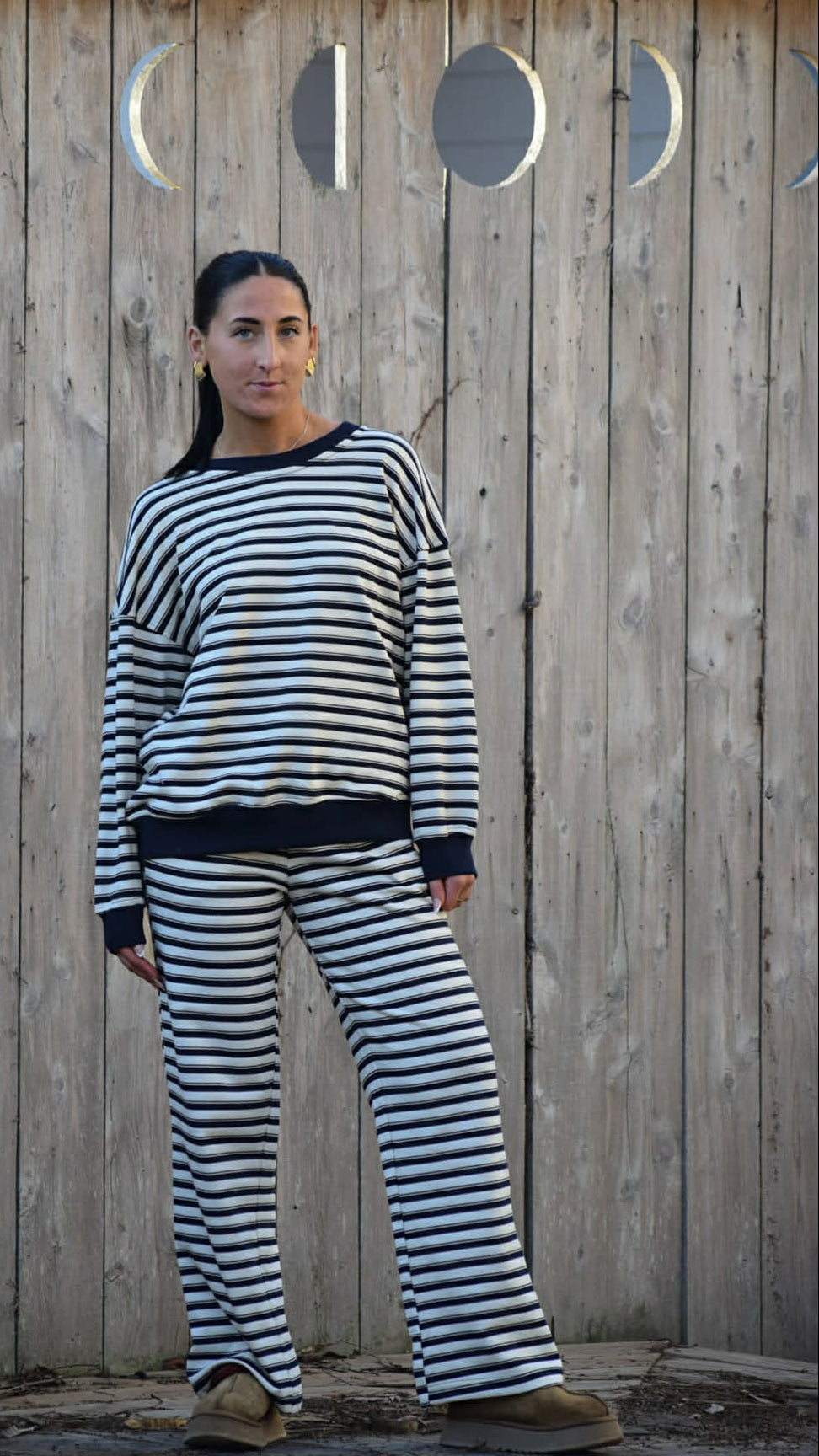 Stripe easy lounge set