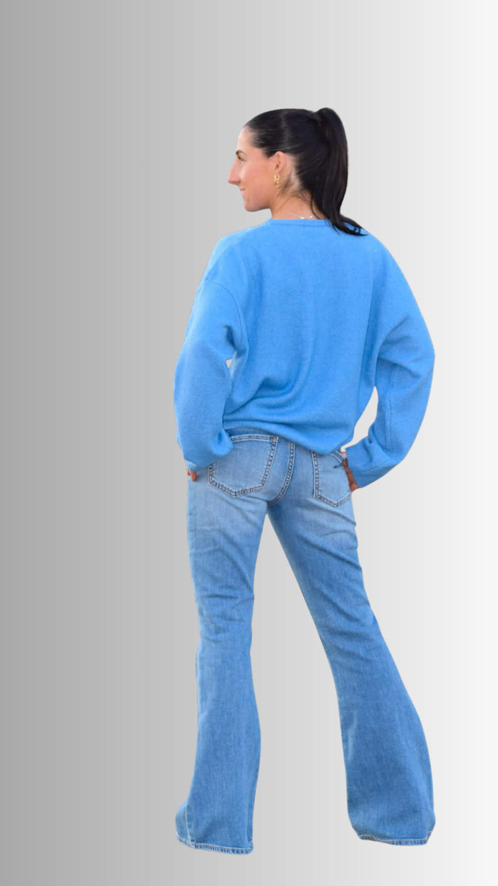 Shell button super soft cardigan